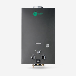 Buitendouche – Gaswaterverwarmer 8L/min – Zwart