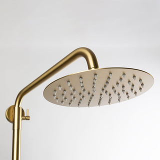 Elegante wandgemonteerde buitendouche van roestvrij staal - Goud